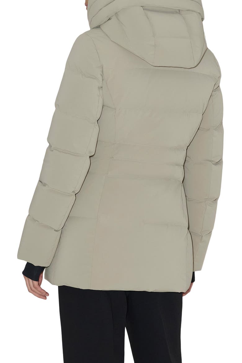 June Water Repellent 700 Fill Power Down Quilted Jacket with Bib Inset, Alternate, color, SAGEBRUSH