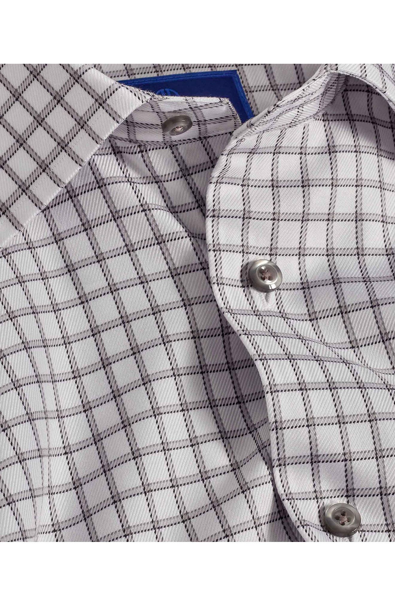 Regular Fit Check Cotton Twill Dress Shirt - image 2
