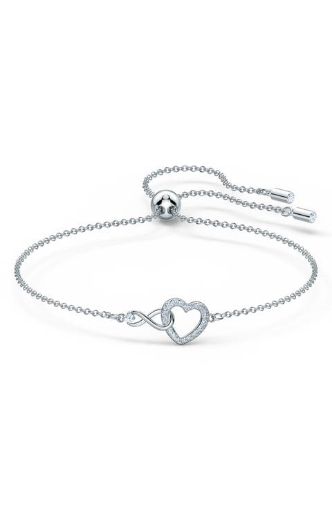 Hyperbola Swarovski Crystal Heart Bracelet