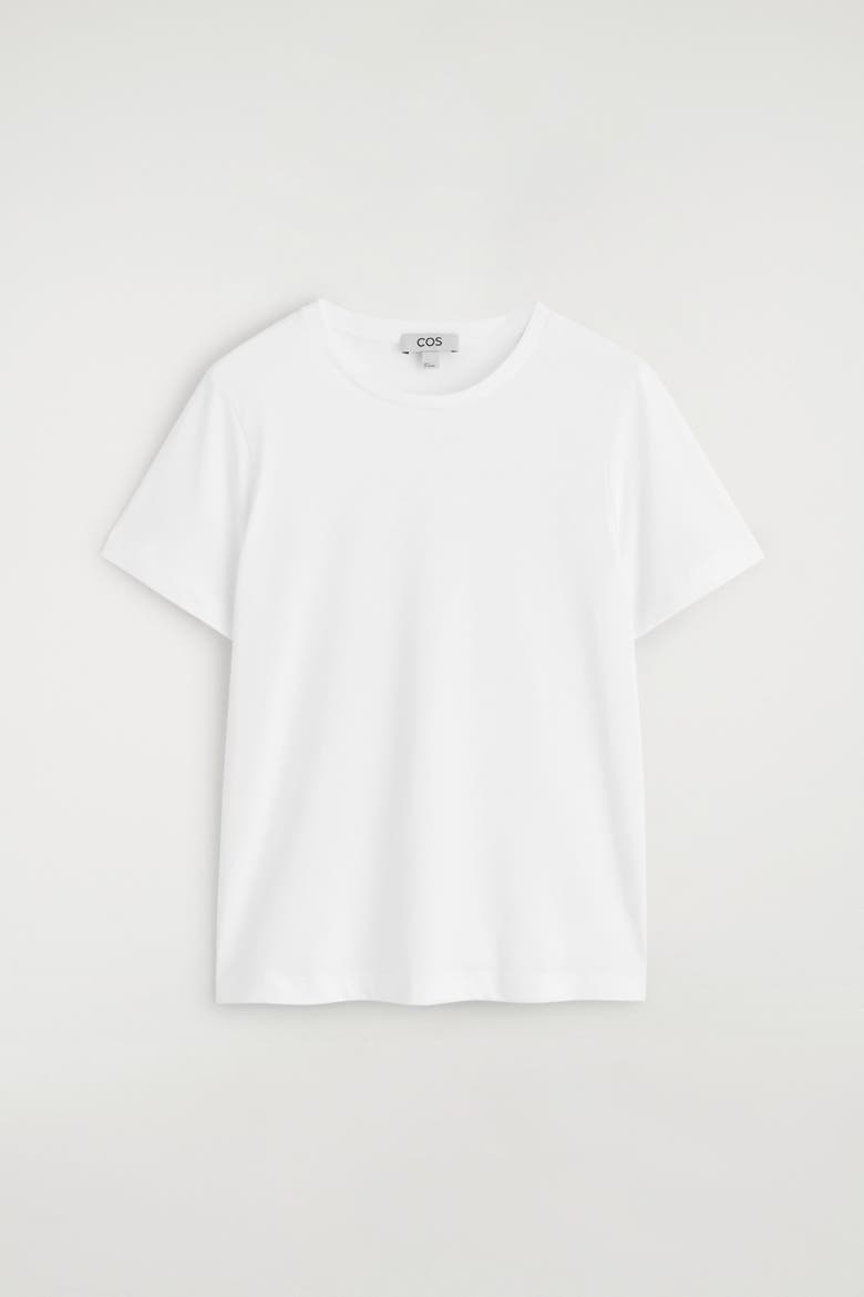 Cotton-Modal Crew-Neck T-Shirt, Alternate, color, WHITE