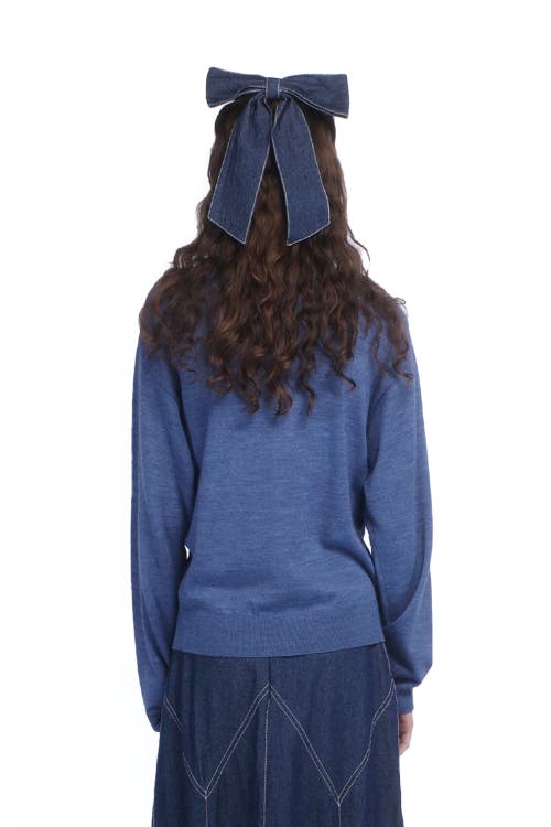 Anna Sui Love Knitwear Sweater In Cornflower Multi