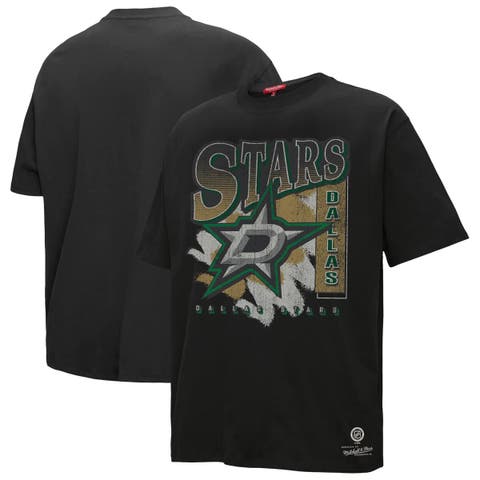 Women's Mitchell & Ness Black Dallas Stars Choppy Ice Boyfriend T-Shirt