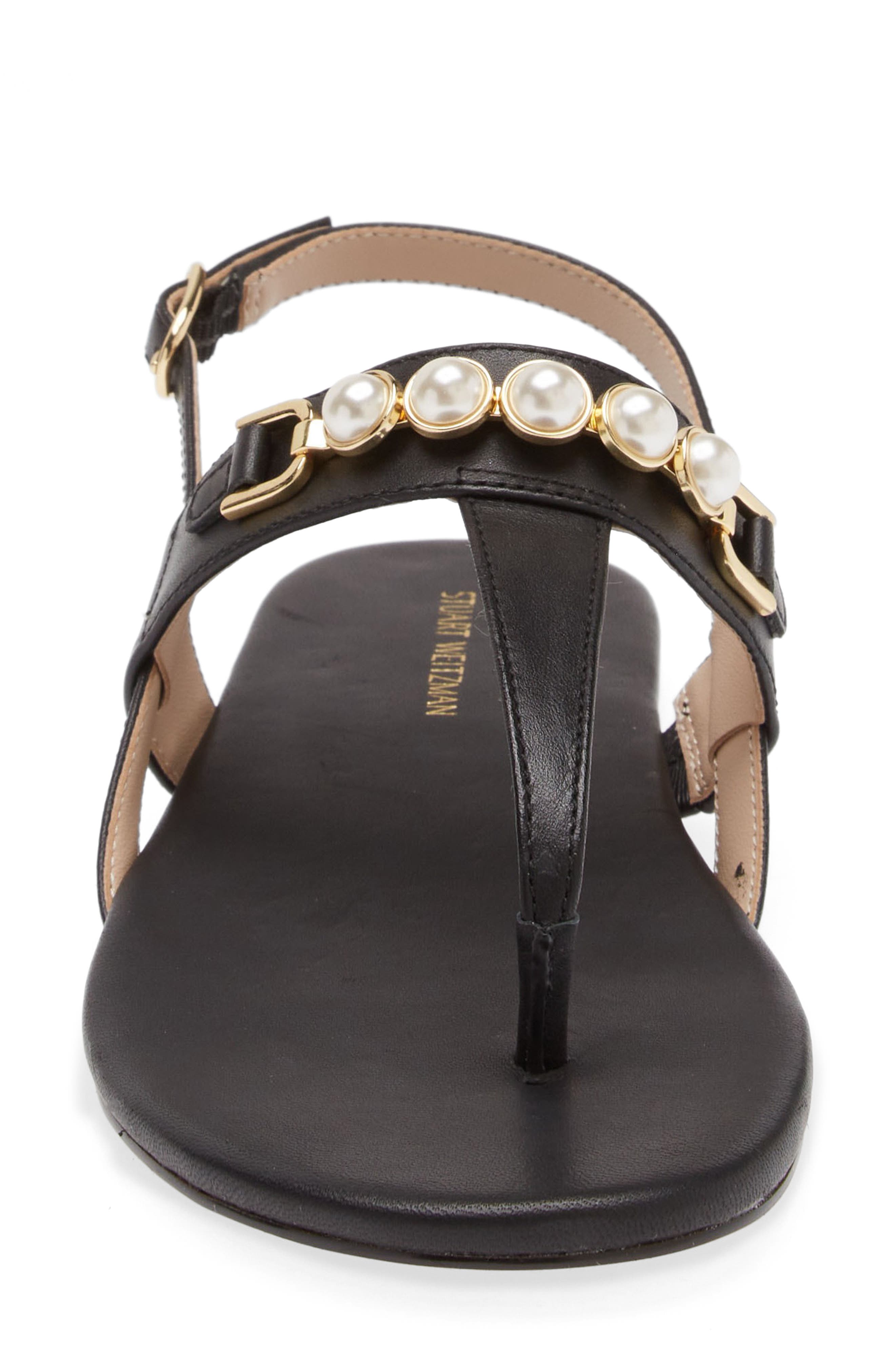 Stuart Weitzman Pearla T-Strap Slingback Sandal, Alternate, color, 