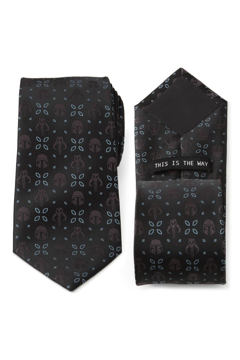 Star Wars™ Mandalorian Tie, Alternate, color, BLACK