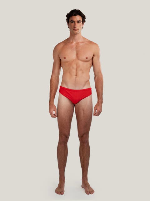 Dune Modern Cut Ribbed Stretch Swim Brief