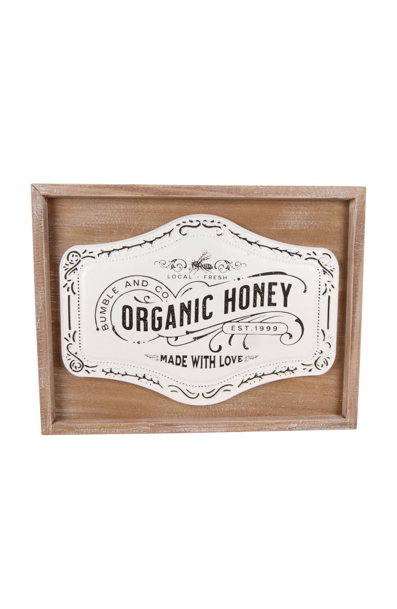 Transpac Layered Wall Decor Wood Metal MDF Spring Home Art Decorative Accent, Main, color, Multicolored