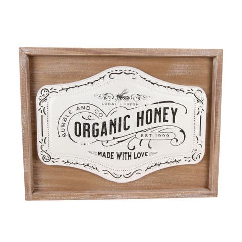 Layered Wall Decor Wood Metal MDF Spring Home Art Decorative Accent