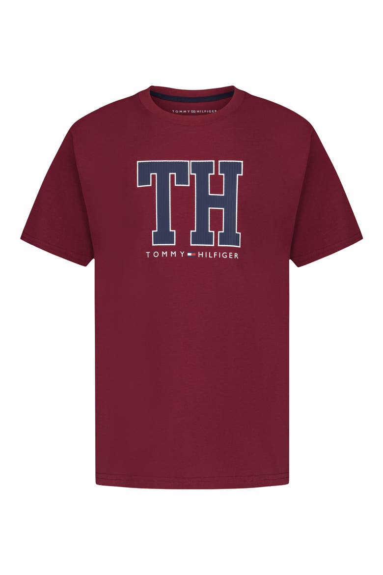Kids' Graphic Cotton T-Shirt, Main, color, ZINFANDEL