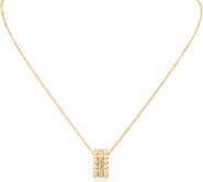 JARDIN Triple Row Cubic Zirconia Pendant Necklace