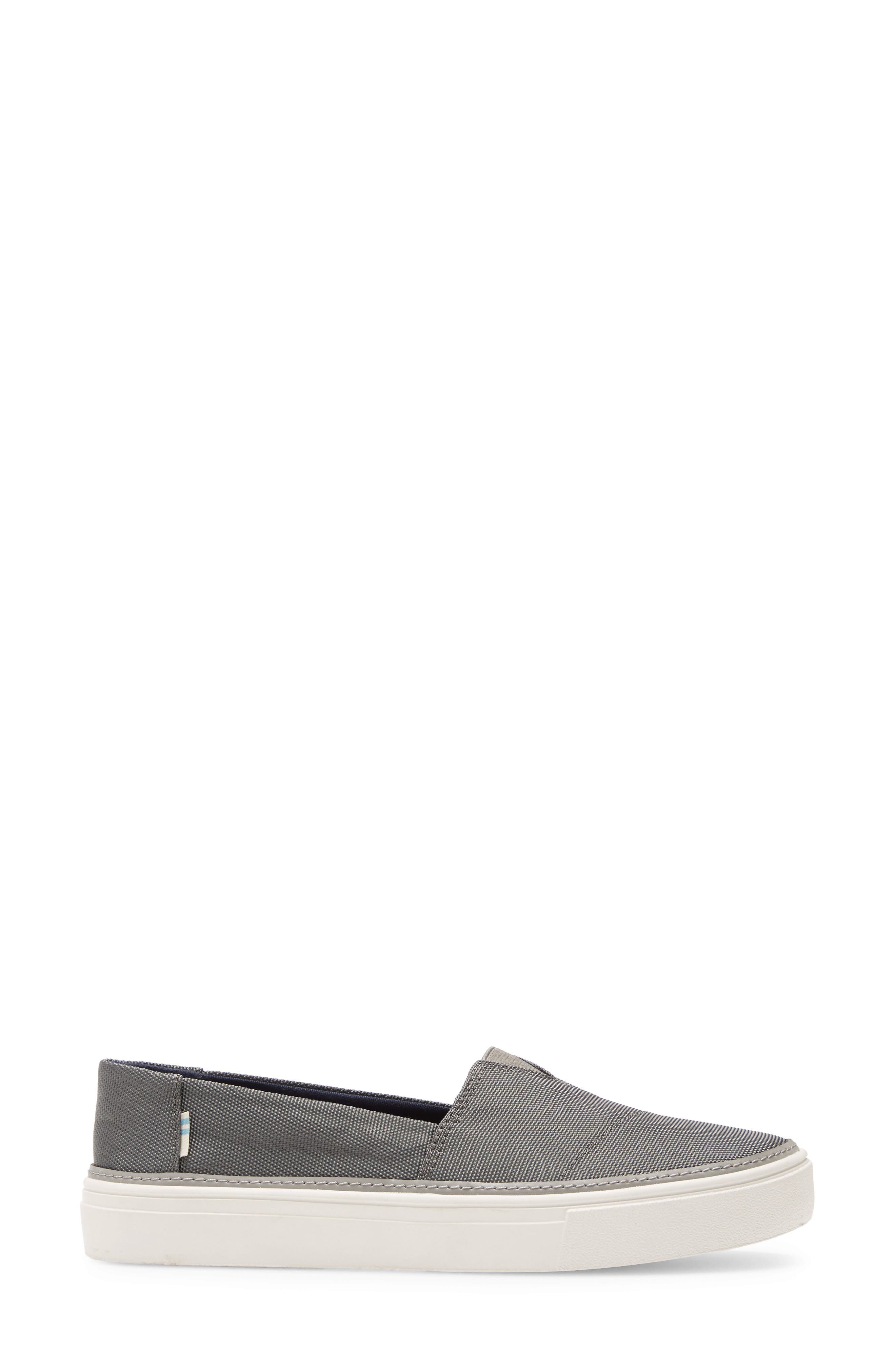 Parker Platform Slip-On Sneaker, Alternate, color, GREY FABRIC
