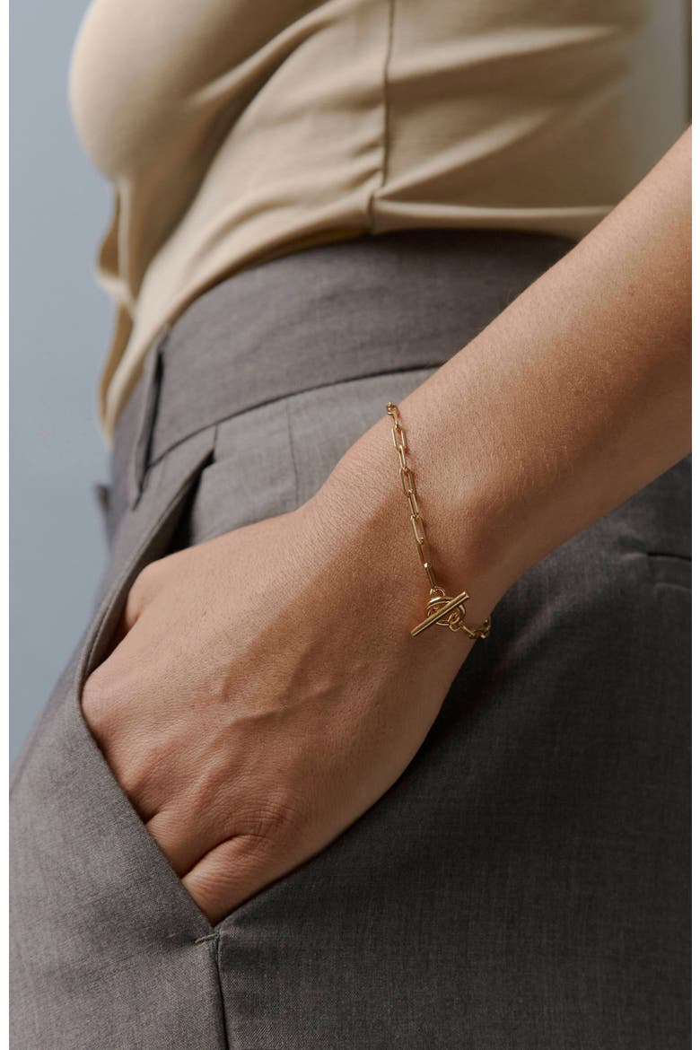 14kt Gold Love Link Bracelet, Alternate, color, Yellow Toned Gold