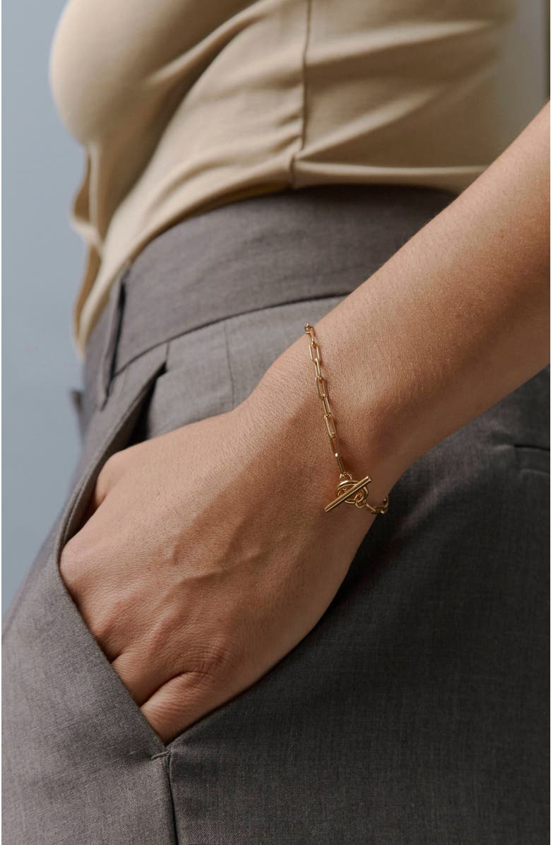 Otiumberg 14kt Gold Love Link Bracelet, Alternate, color, Yellow Toned Gold