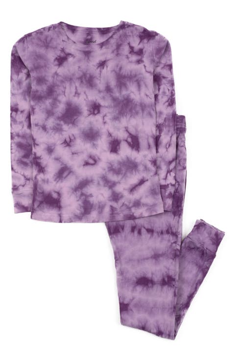 Kids Two-Piece Tie Dye Cotton Matching Family Pajamas