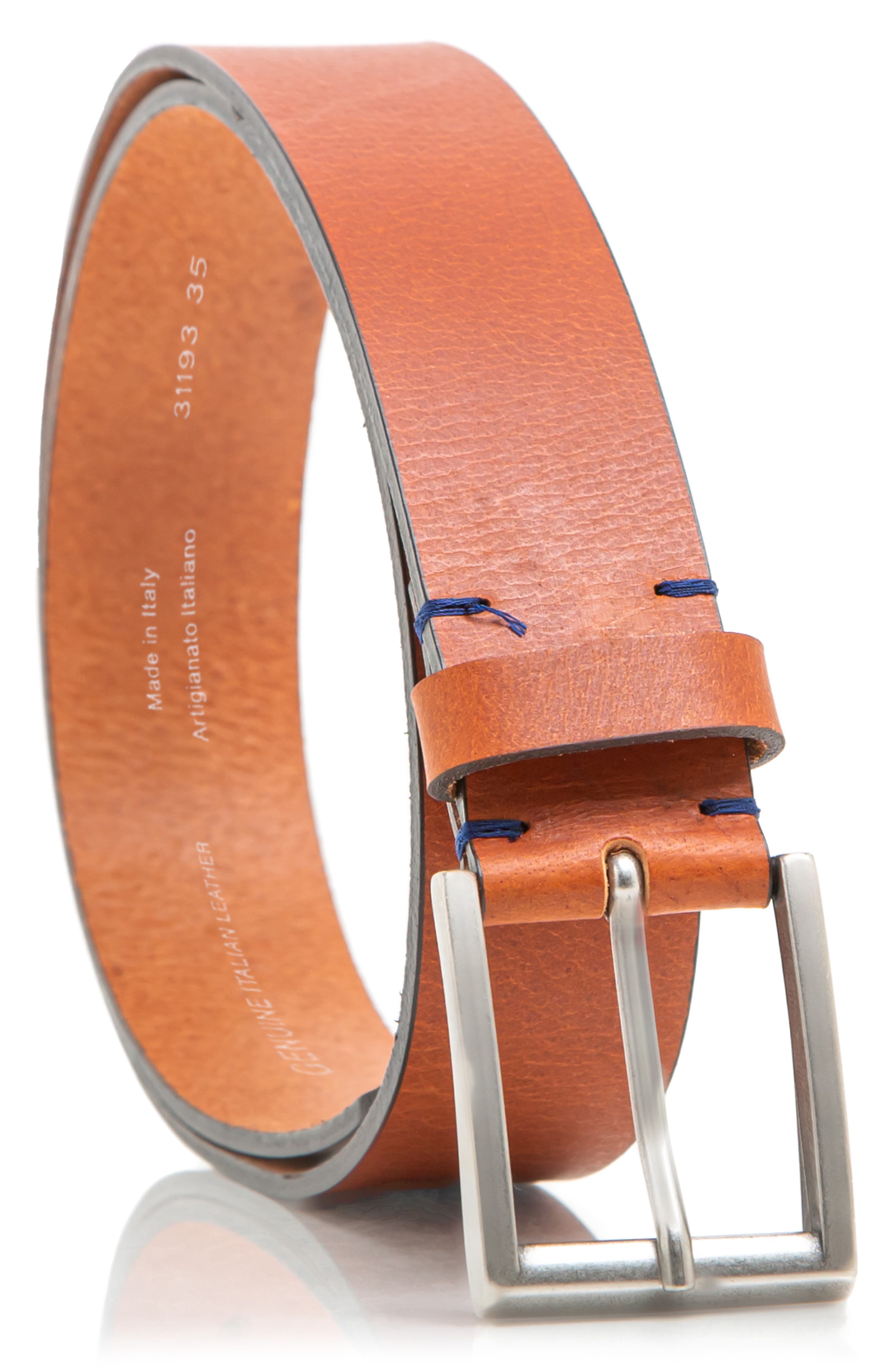 MADE IN ITALY Smooth Leather Belt