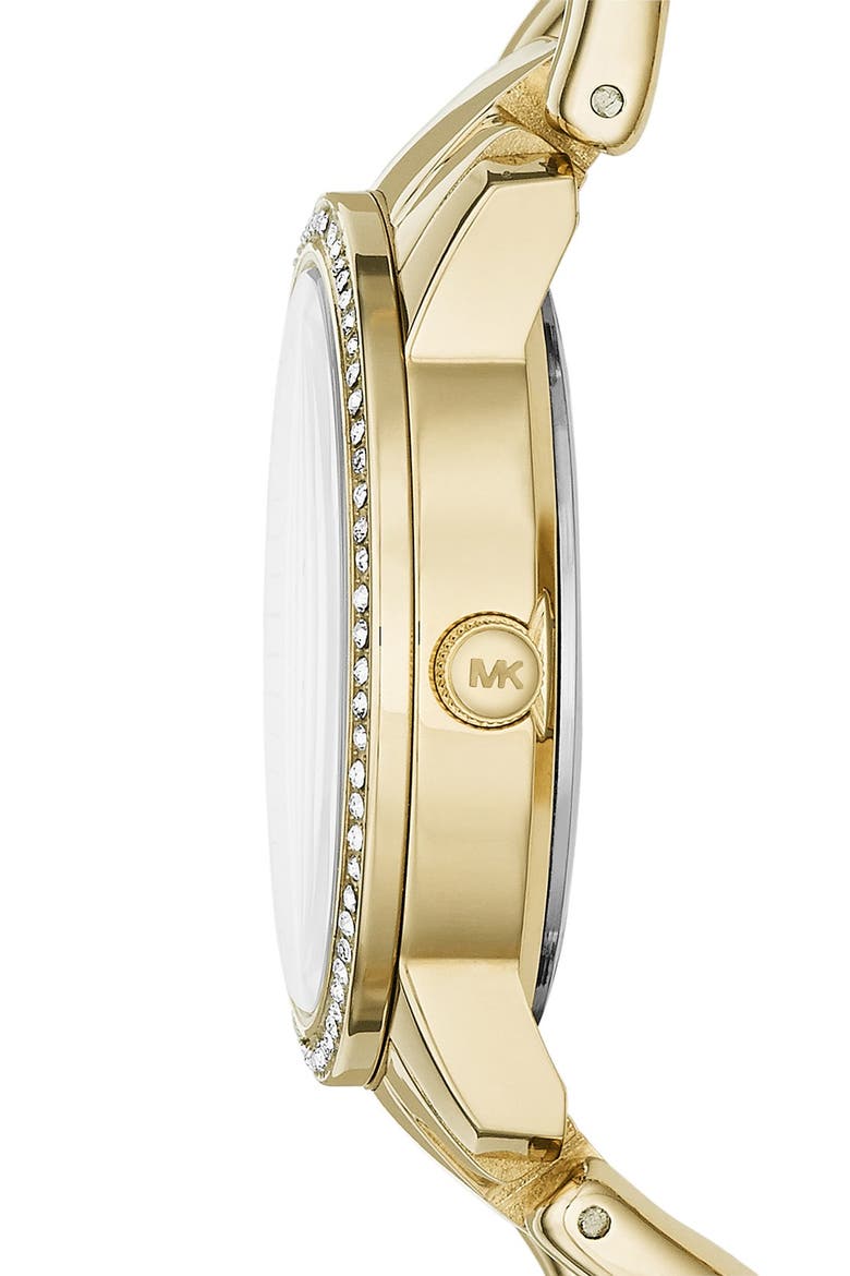 'Lady Nini' Chain Link Bracelet Watch, 35mm, Alternate, color, GOLD