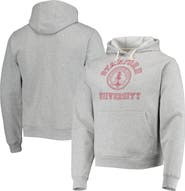 LEAGUE COLLEGIATE WEAR Men's League Collegiate Wear Heathered Gray Stanford Cardinal Seal Neuvo Essential Fleece Pullover Hoodie
