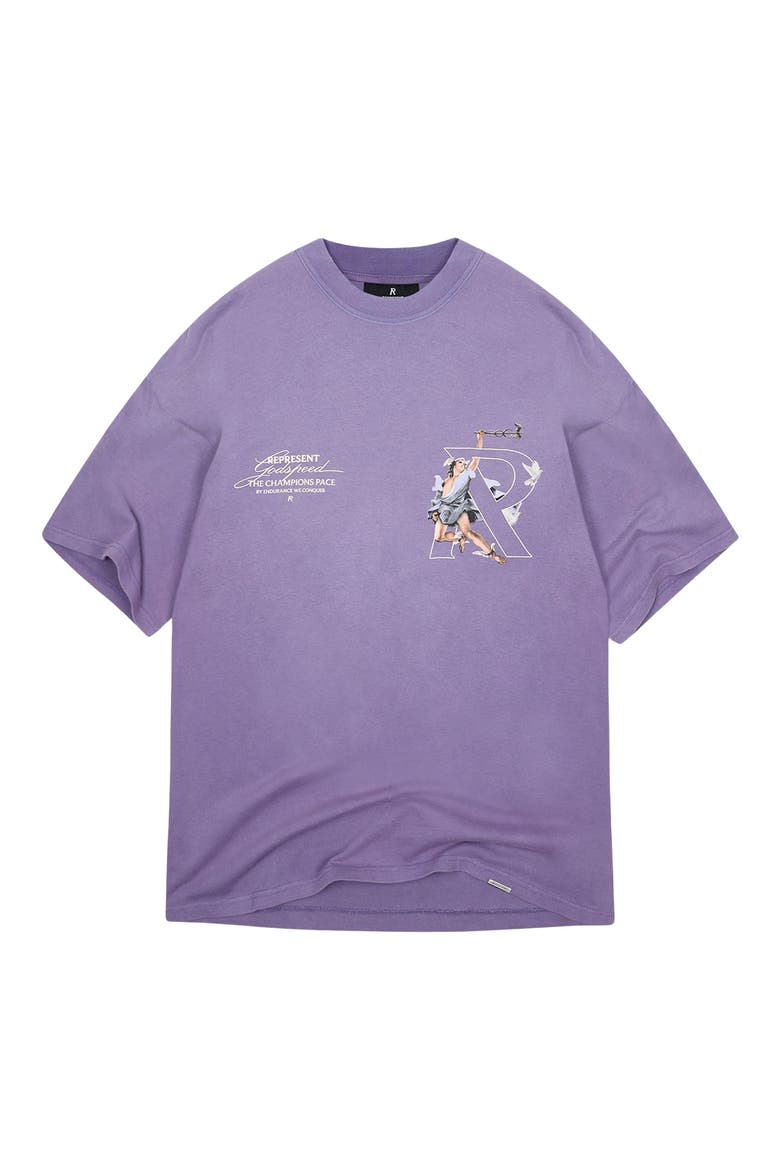 Cotton Graphic T-Shirt, Alternate, color, PURPLE