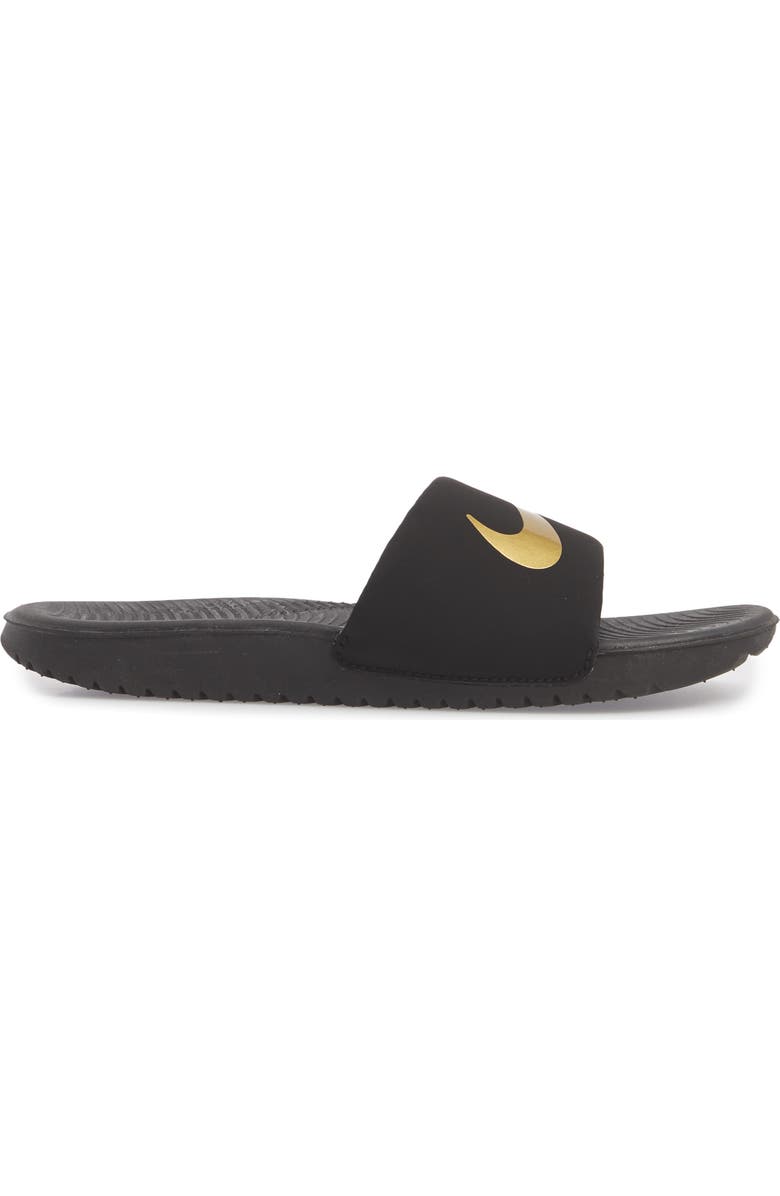 Nike Kids' Kawa Sport Slide, Alternate, color, 003 Black/M Gold