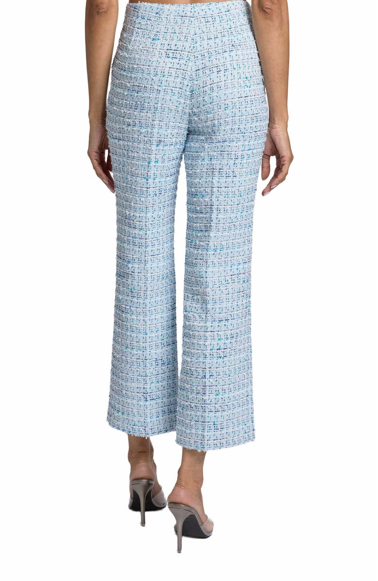 Santorelli ROMA Straight Leg Ankle Pant in Modern Tweed, Alternate, color,