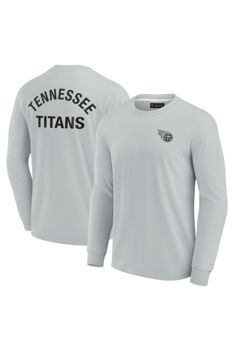 Unisex Fanatics Signature Gray Tennessee Titans Elements Super Soft Long Sleeve T-Shirt, Main, color, Gray
