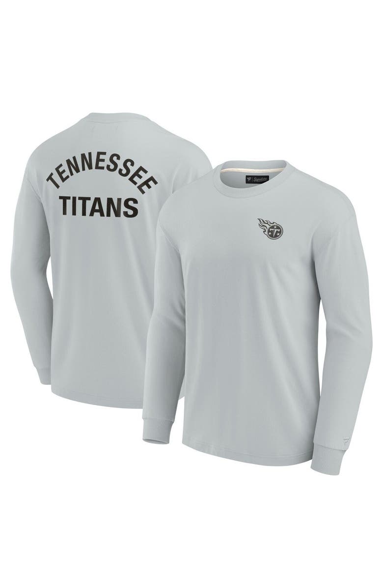 Fanatics Signature Unisex Fanatics Signature Gray Tennessee Titans Elements Super Soft Long Sleeve T-Shirt, Main, color, Gray