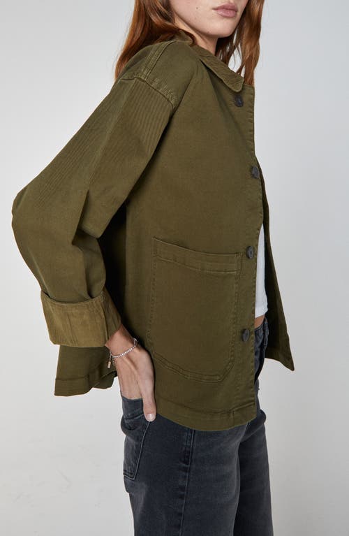 Unpublished Billie Stretch Cotton Jacket In Brown