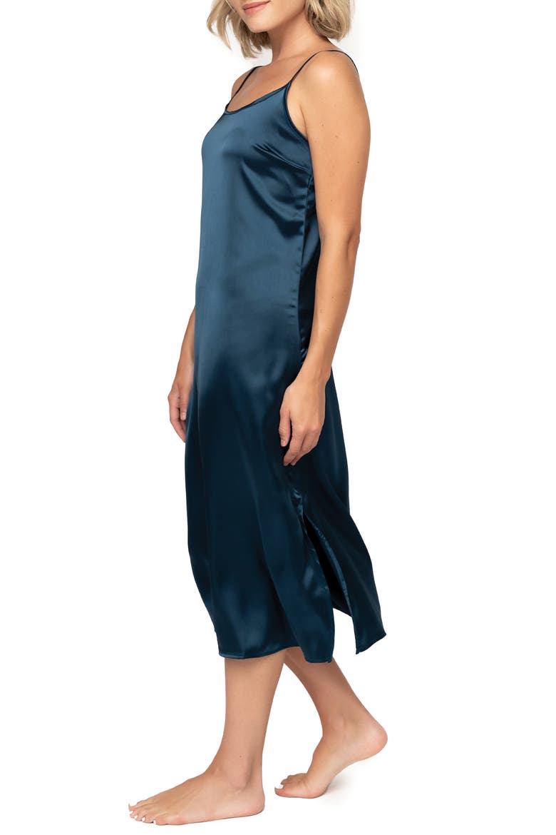 Luxe Lounge Chemise, Alternate, color, INK
