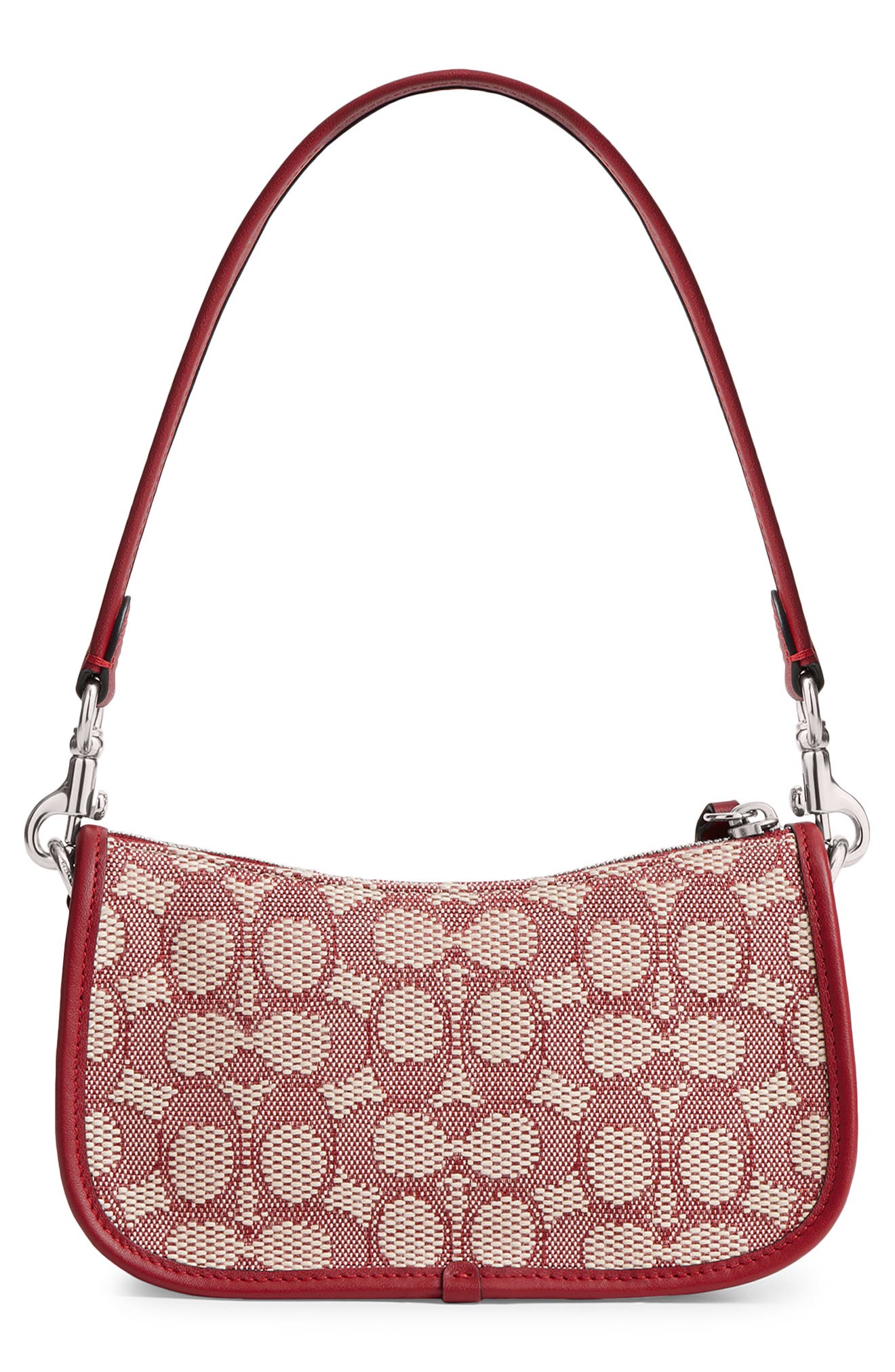 COACH Originals Monogram Canvas Jacquard Shoulder Bag, Alternate, color, 
