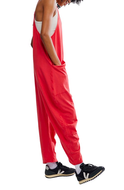 Free People Fp Movement Hot Shot Jumpsuit In Red