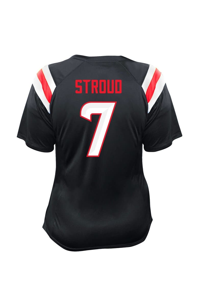 FANATICS Women's Fanatics C.J. Stroud Navy Houston Texans Plus Size Name & Number Raglan Lace V-Neck T-Shirt, Alternate, color, Navy