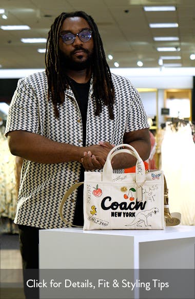 COACH Sketch Print Cotton Canvas Cargo Tote | Nordstrom