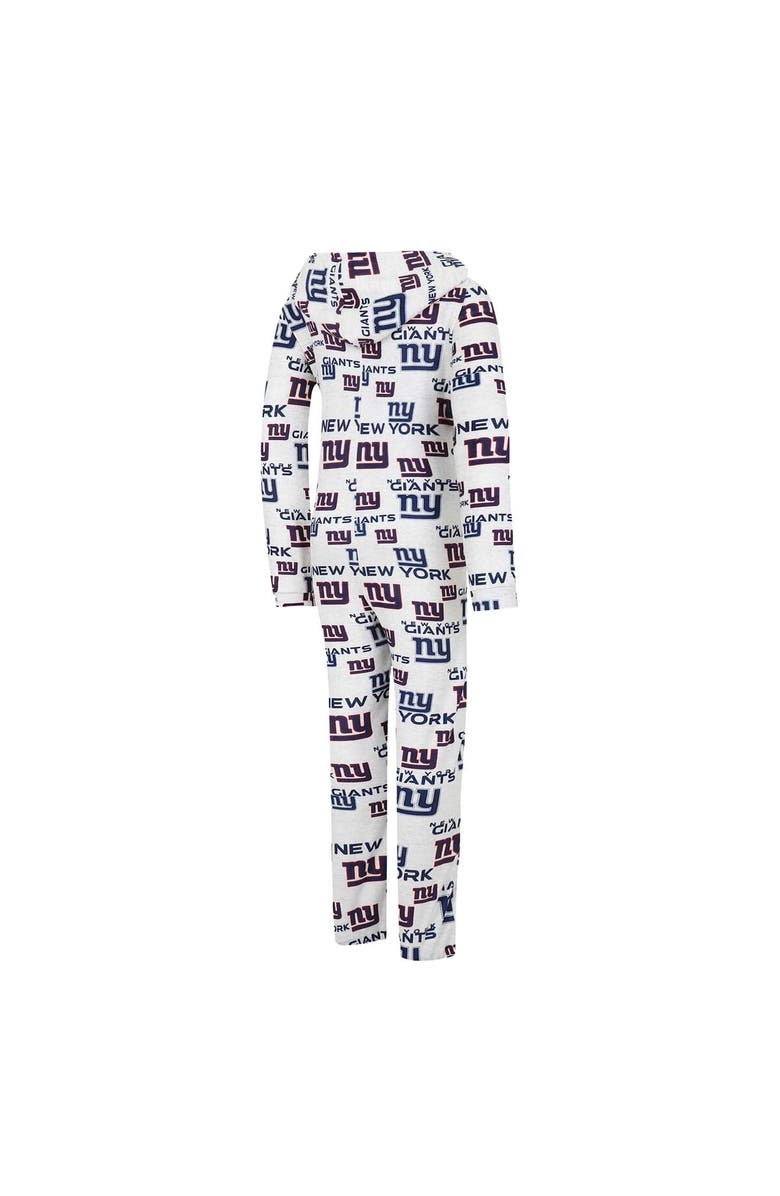 CONCEPTS SPORT Women's Concepts Sport Cream New York Giants Docket Hoodie Full-Zip Union Suit, Alternate, color, Cream