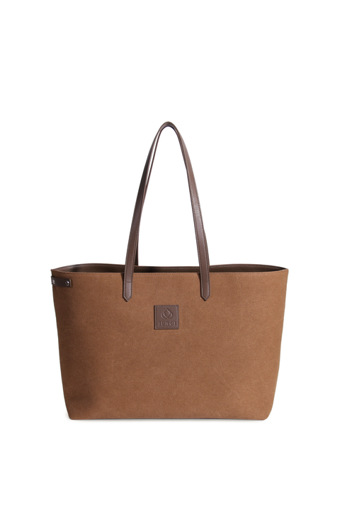 Tennis Racket Canvas and Leather Tote