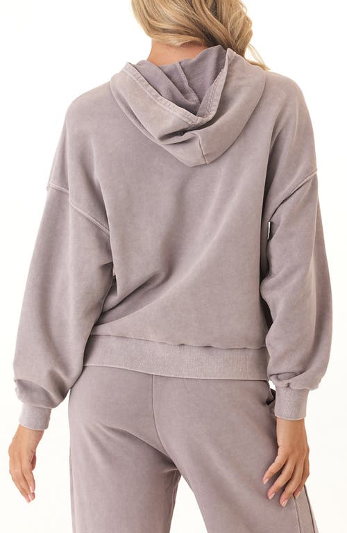 Threads 4 Thought Tanya Mineral Wash Cotton Blend Fleece Hoodie In Neutral