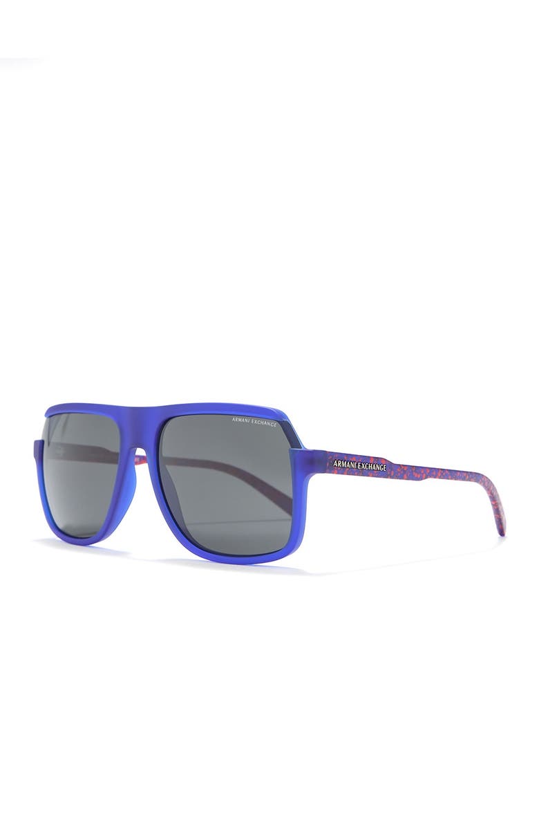 AX Armani Exchange 58mm Square Sunglasses, Alternate, color,