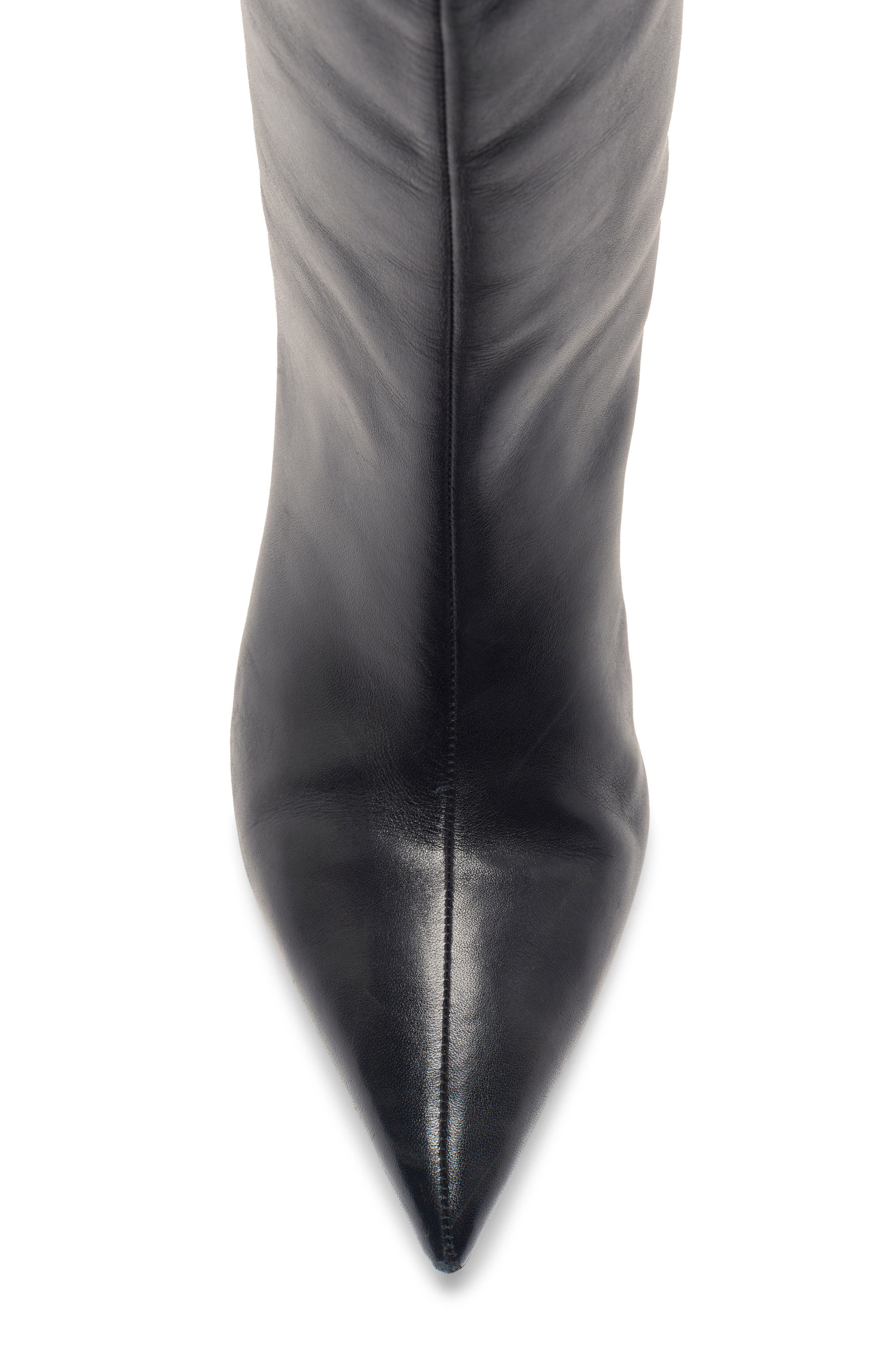 Free People Kiki Knee High Boot, Alternate, color, Black Leather