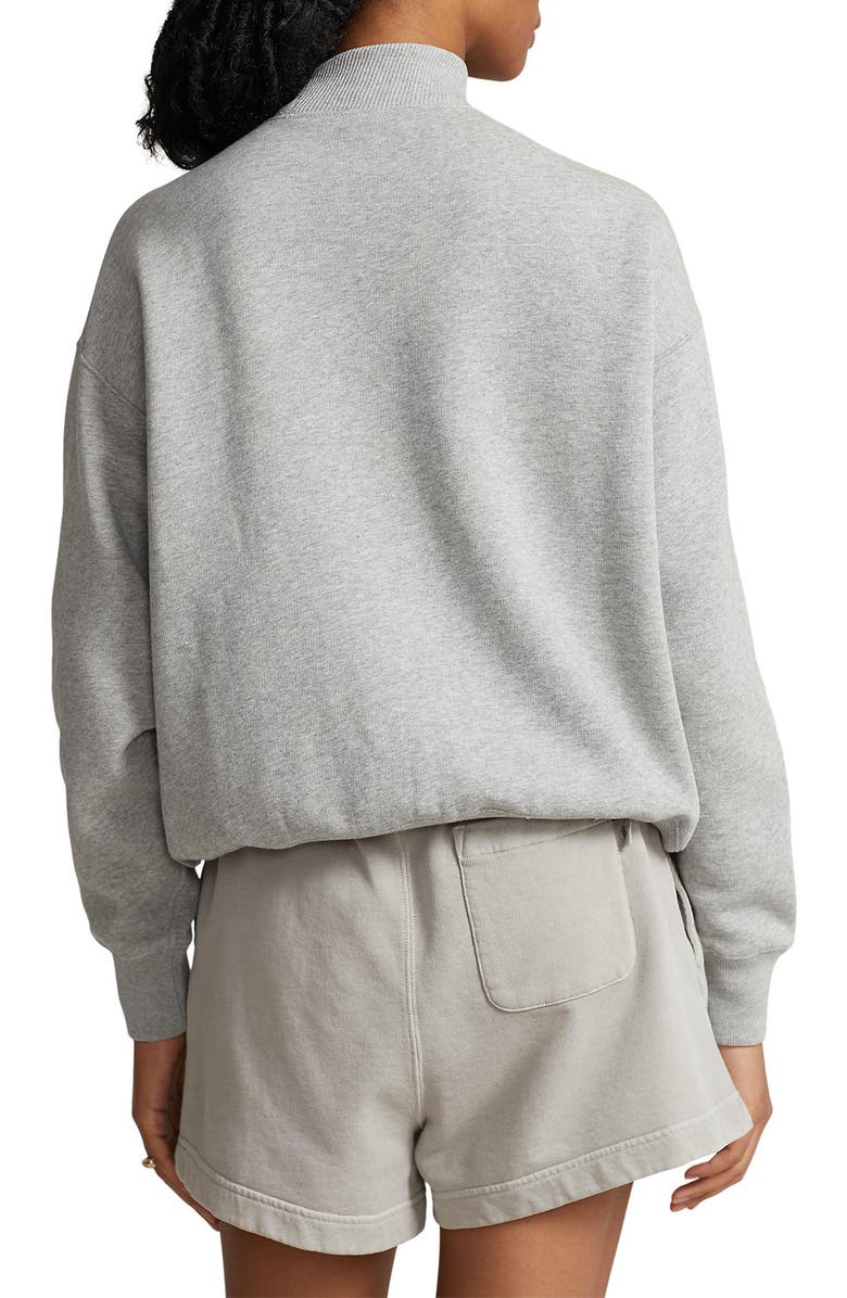 Polo Ralph Lauren Varsity Mock Neck Graphic Sweatshirt, Alternate, color, 