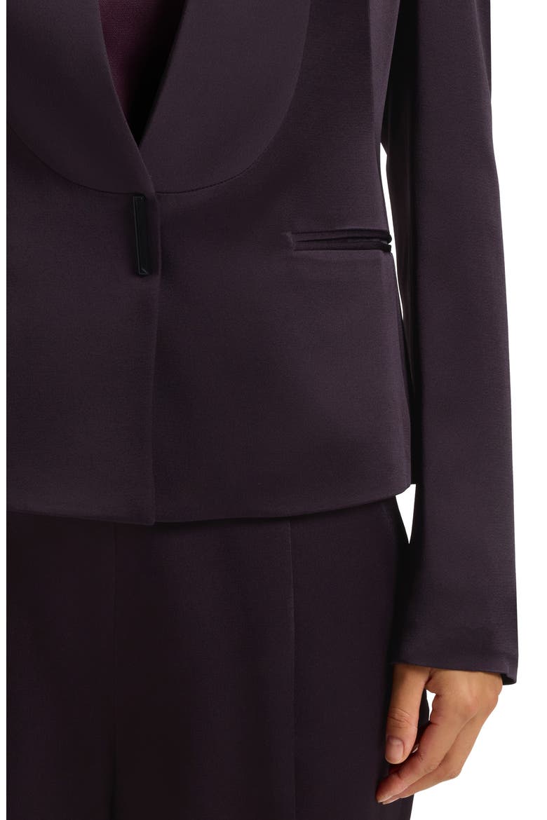 Jia One-Button Blazer, Alternate, color, DARK CARMINE