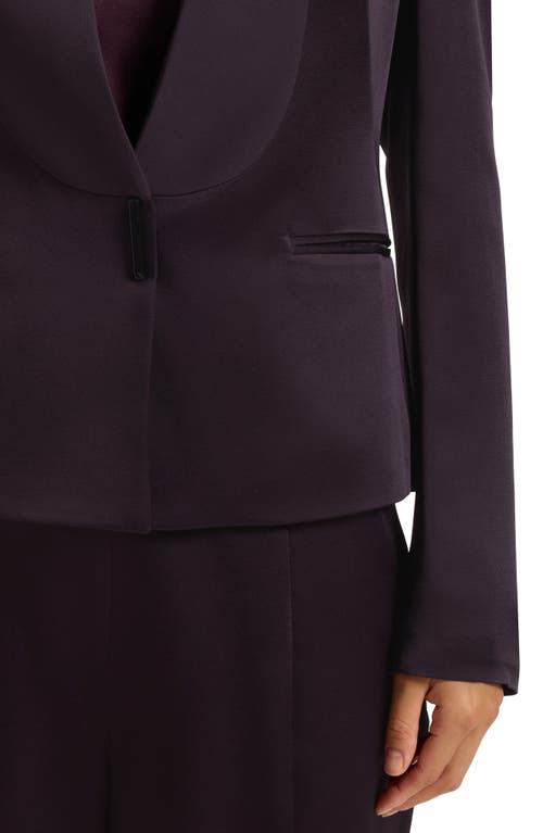 Hugo Boss Boss Jia One-button Blazer In Purple