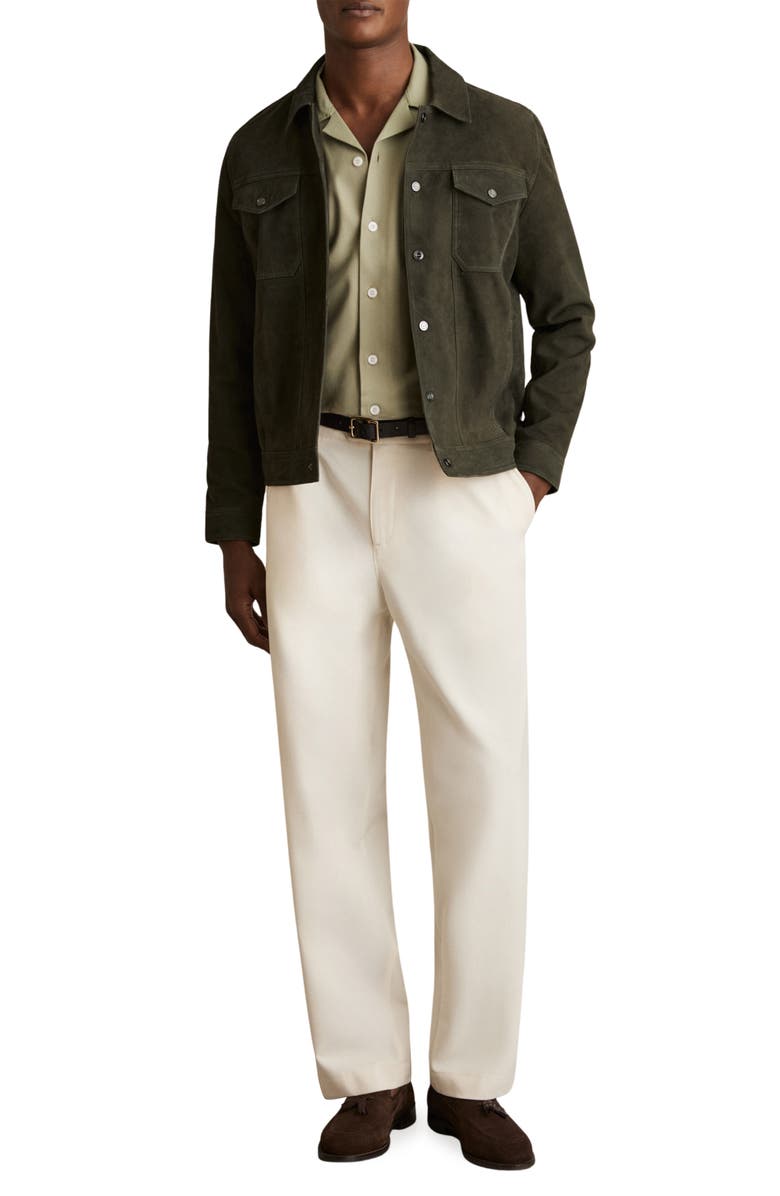 Reiss Nico Goat Suede Jacket, Alternate, color,