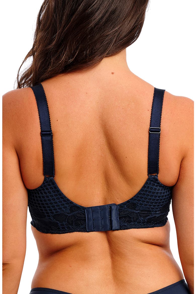 Reflect Underwire Side Support Bra, Alternate, color, NAVY