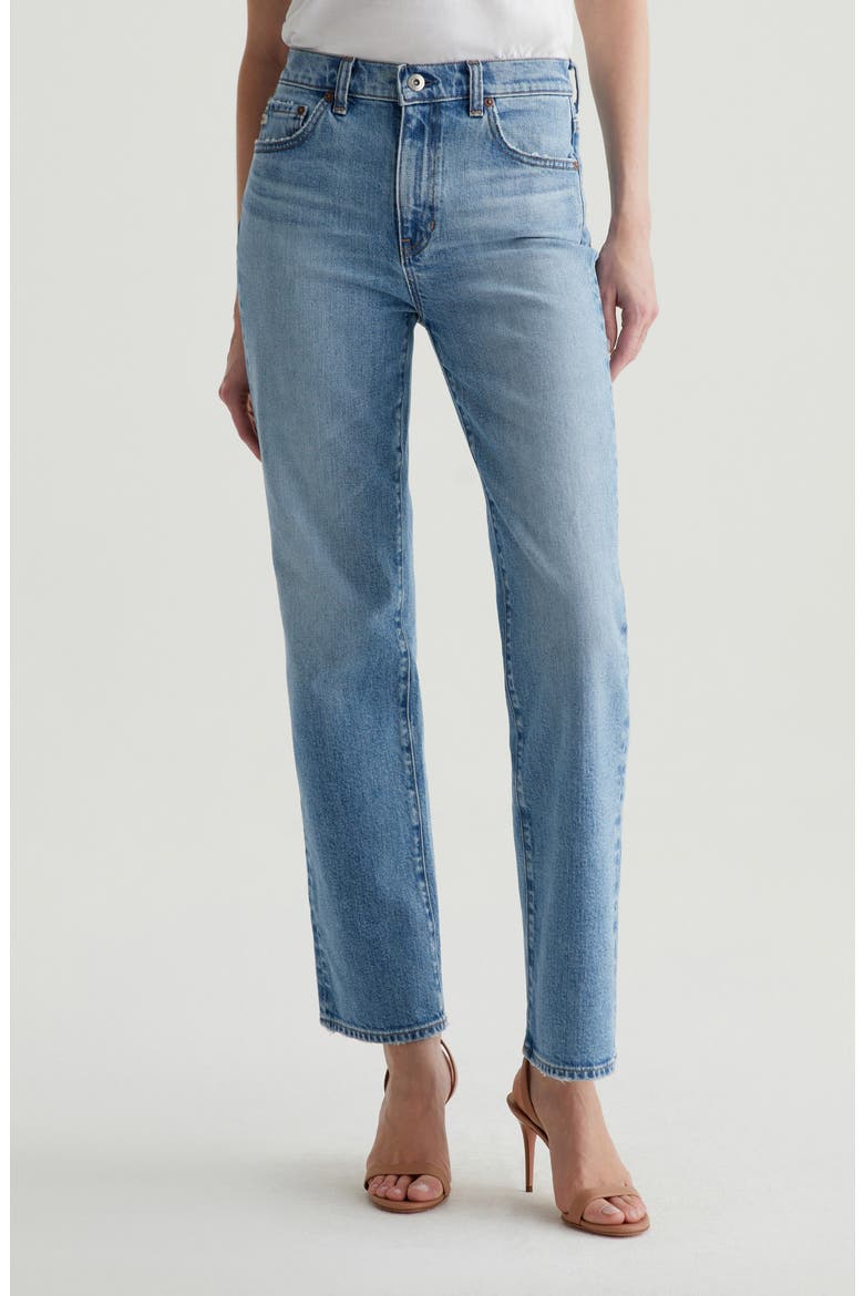 Brinley Mid Rise Classic Straight Leg Jeans, Main, color, 18 YEARS SOMEDAY