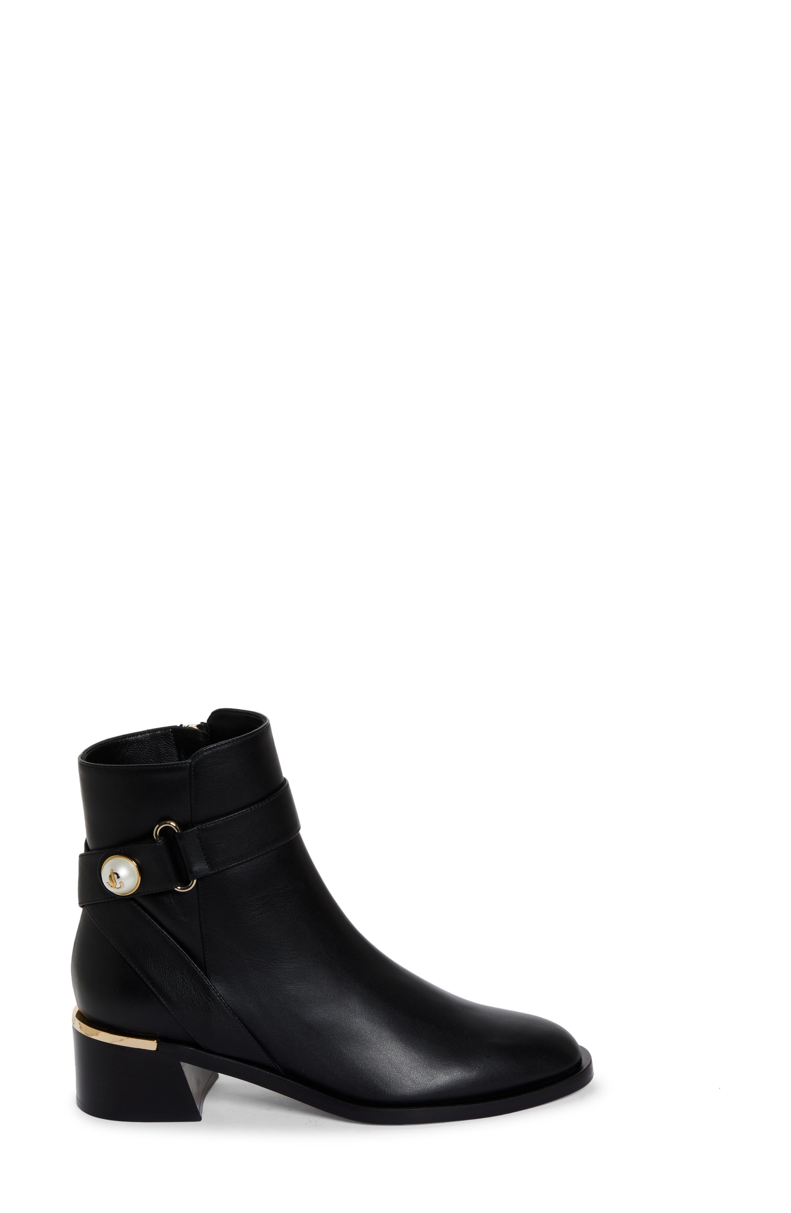 Jimmy Choo Noor Bootie, Alternate, color, Black