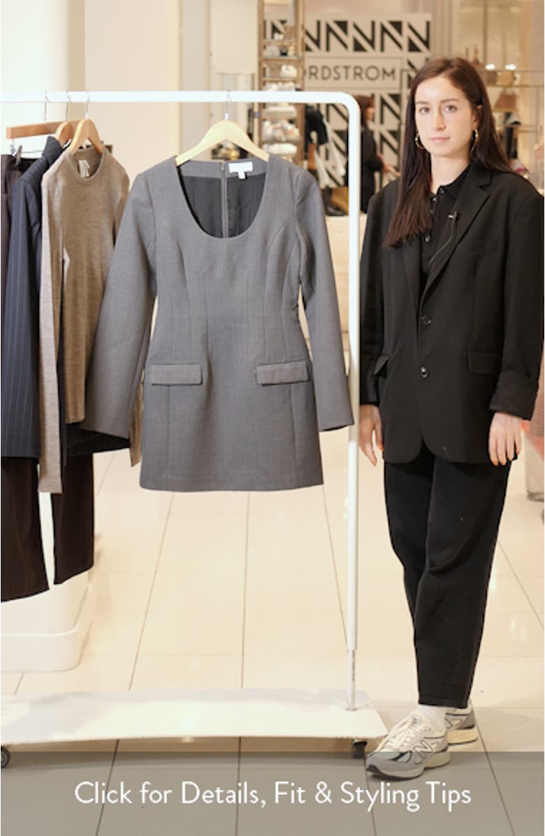 Long Sleeve Tailored Minidress, sales video thumbnail