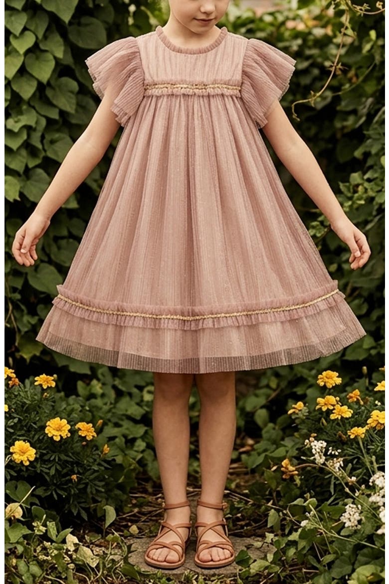 Kids' Remy Sparkle Lace Float Dress, Alternate, color, MAUVE