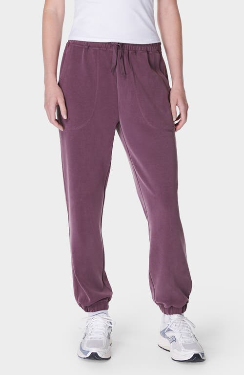 Sweaty Betty Sand Wash Joggers in Midnight Cherry Purple 