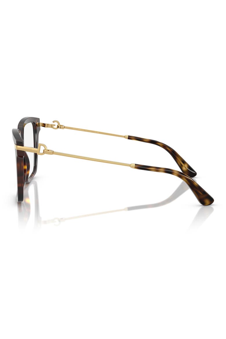 54mm Square Optical Glasses, Alternate, color, BLACK HAVANA