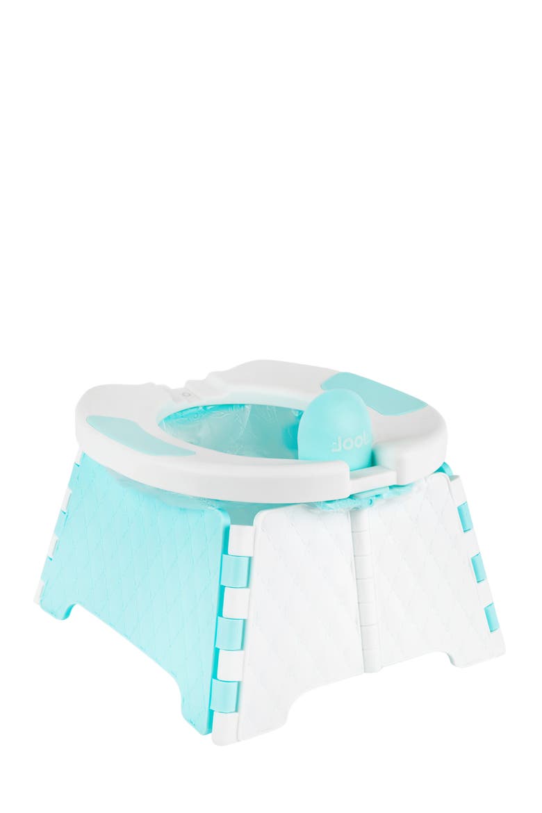 Portable Potty Chair with Travel Bag, Main, color, Aqua