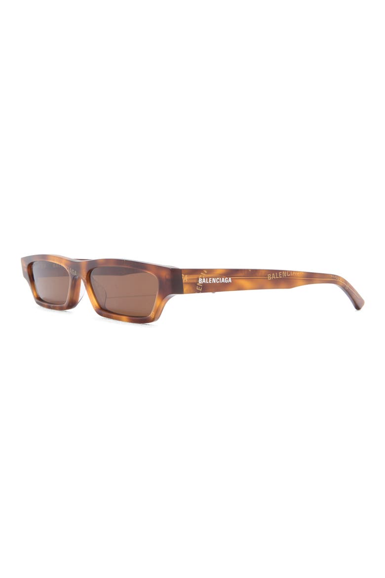 55mm Rectangle Sunglasses, Alternate, color, SHINY HAVANA