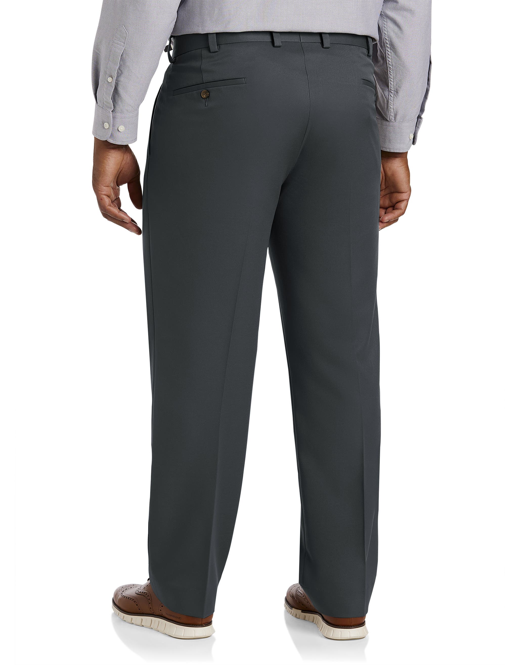 Big & Tall Pleated Microfiber Dress Pants - image 4
